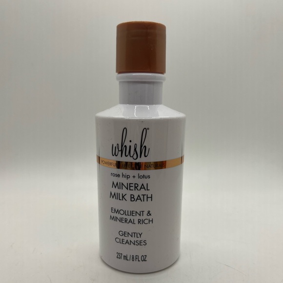 NWT whish Rose Hip + Lotus Mineral Milk Bath 8 oz - Picture 3 of 6